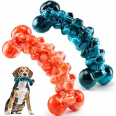 Dog Chew Toys for Aggressive Chewers - 2 Pack Super Chewer Toys for Large Dogs - Tough, Durable and Indestructible